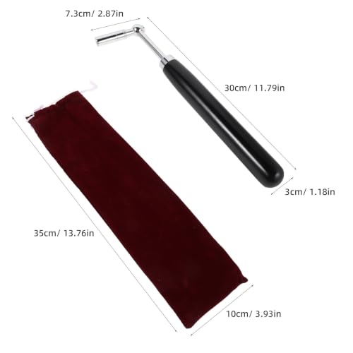 LOPUNER Piano Tuning Wrench z Czarną Ergonomiczną Rączką Precyzyjny Narzędziowy Młotek Do Regulacji Strun Fortepianu dla Początkujących i Profesjonalnych Techników Serwisowych