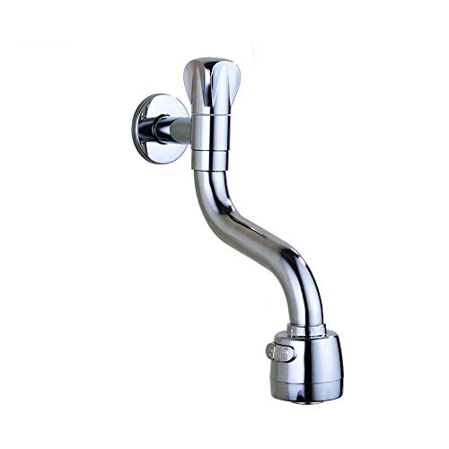 Robinet de vasque mural à 4 points en finition chrome durable