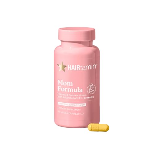 HAIRtamin MOM Vegan Prenatal & Postnatal Multivitamin Supplement & Hair Vitamin Pregnancy,