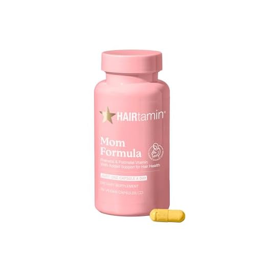 HAIRtamin MOM Vegan Prenatal & Postnatal Multivitamin Supplement & Hair Vitamin Pregnancy, Postpartum, Breastfeeding Probiotic One-a-Day Hair Vitamins with Biotin, Zinc, Iron (30 Counts)