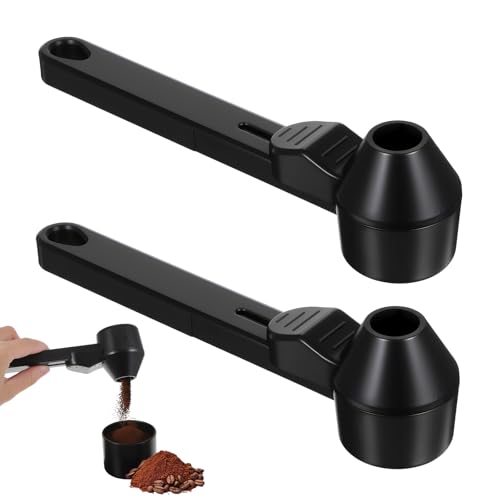 2pcs Coffee Scoop & Funnel For Reusable Cup Refillable Coffee Pods, 2tbsp Food-Grade Precise Measuring Protein Powder Scoop, Coffee Measuring Scoop for Coffee/Protein/Powder/Hot Cocoa
