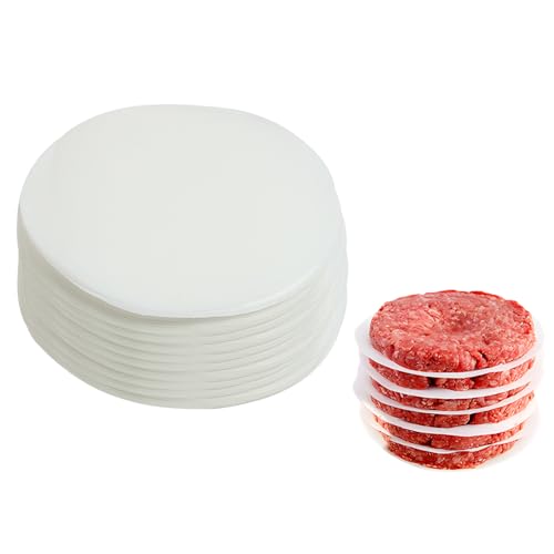 500 Pcs Papier Steak Haché Rond, Cuisson Rond 11 Cm Papier Sulfurisé De Qualité Supérieure Pour Presse Steak Haché Pour Une Fabrication éLégante De Burgers