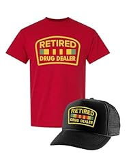Red T Shirt and Black Trucker Hat