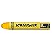Markal 88621- High-Intensity Paintstik, Solid Paint Marker for Coding, Identification, Layout & Assembly Work- Creates Durable Weather and UV-Resistant Marks, Yellow Color (12 Pk) Made in USA