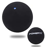 HERCHR Single Dot Squash Ball, 37mm Beginner Squash Ball Rubber Squash Racket Ball for Competition T