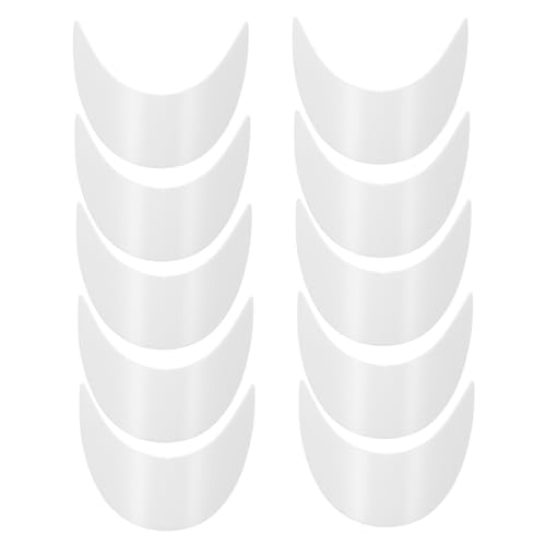 10pcs Fashionable Boys and Girls Hat Brim Inserts Plastic Hat for Visor Easy Installation White
