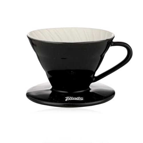 Bincoo Gotejador de café de cerâmica para derramar sobre cone tamanho 01, cafeteira portátil para ca