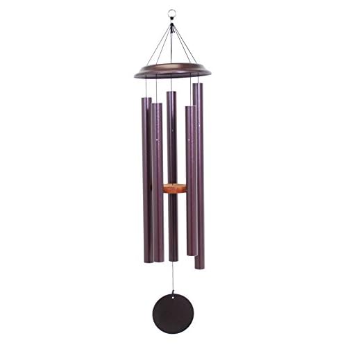 by Wind River – 47 inch Plum Wind Chime for Patio, Backyard, Garden, and Outdoor décor (Aluminum Chime) Made in The USA