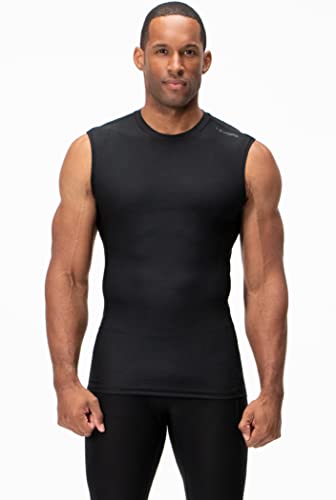 Image of DEVOPS 3 Pack Men's Athletic Compression Shirts Sleeveless