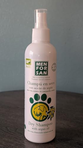 MENFORSAN Champú en seco Aceite de argán para Perros | Propiedades Nutritivas | Apto para Pieles Sendibles | Proporciona Brillo | Sin Agua | 250 ml - imagen 3
