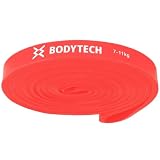 ボディテック エクササイズバンド トレーニングチューブ 7-11kg 懸垂チューブ 懸垂 自宅 筋トレ 体幹 トレーニング エクササイズ ゴムバンド レッド