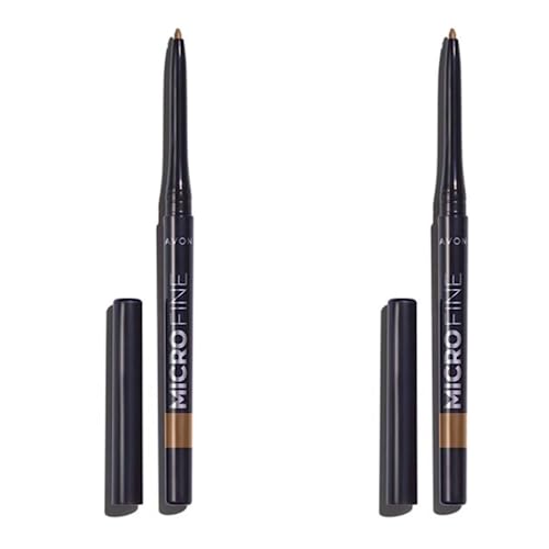 Micro-Fine Glimmerstick Brow Pencil - Set of 2, Twist Up Browliner for Natural Definition - No Sharpener Needed (Blonde)