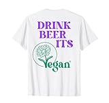 Drink Beer Its Vegan X Amateurs de bière Bière Vegan Backprint...