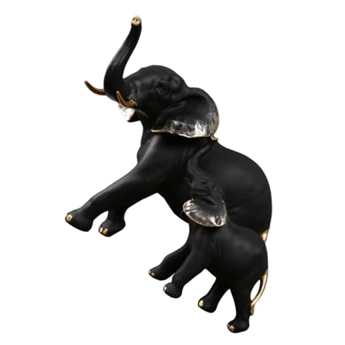 Figurines d'éléphant mignonnes célébrant l'amour unique d'une mère et son enfant