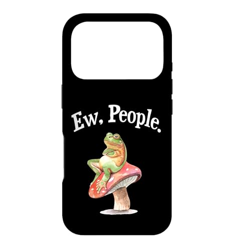 Funny Womens Cottagecore Art Ew People Antisocial Frog Lover �X�}�z�P�[�X iPhone 17 Pro �p