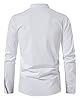 MakingDa Men's Cotton Retro Lace Up Long Sleeve Shirts for Renaissance Pirate Medieval Viking Halloween LARP Costume Tops-A275-White-L #3