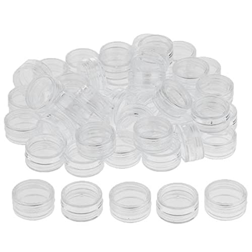 Teruyol 50 Envases de Plástico para de Cremas Hidratantes (3 G), 5 piezas