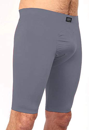 Cueca Ciclista Long Leg Ciclista Evita Assaduras (CINZA, G/44)
