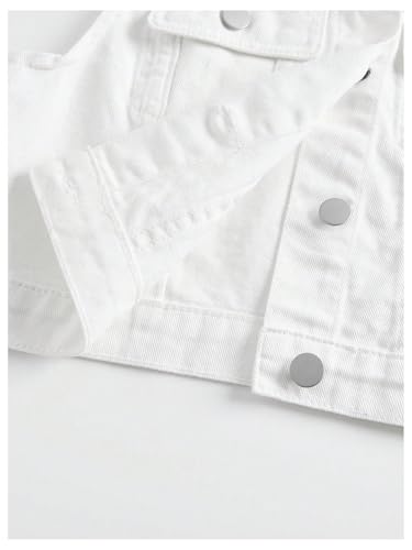 Image of SweatyRocks Girl's Denim Vest Button Down Sleeveless Jean Jacket Outerwear with Pockets
