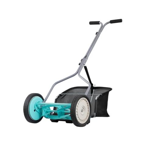 American Lawn Mower Company Push Reel Lawn Mower with Grass Catcher Cover