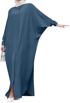 FYMNSI Abayas for Women Muslim Dress Modest Maxi Robe Abaya Kaftan Dresses Eid Prayer Clothes Arabian Islamic Dubai Outfit