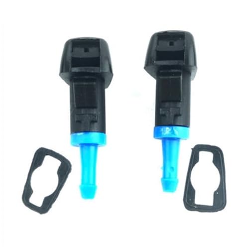 2Pcs Car Front Windshield Wiper Washer Nozzles,Water jet wiper sprinkler for Jeep Patriot Kompass MK1 2008-2016 (Blue)