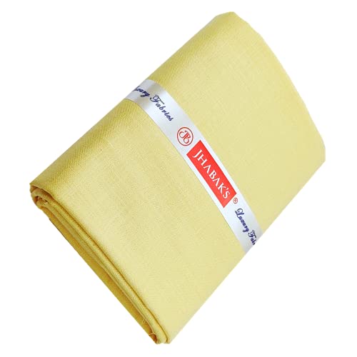 Image of JHABAK'S Premium Unstitched Shirt Fabric for Men Cotton Blend Material 2.25m Shirt Piece Cloth