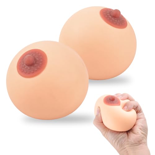 Pandahero 2 Pack Squishy Stress Balls – Funny Gifts for Adults, Perfect for Him