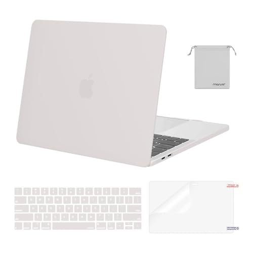 Image of MOSISO Compatible with MacBook Pro 13 inch Case M2 2025, 2024, 2023, 2022-2016 A2338 M1 A2251 A2289 A2159 A1989 A1708 A1706, Plastic Hard Shell&Keyboard Cover&Screen Film&Storage Bag, Rock Gray