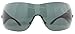 Versace VE 2054 100187 Gunmetal Plastic Wrap Shield Sunglasses Grey Lens
