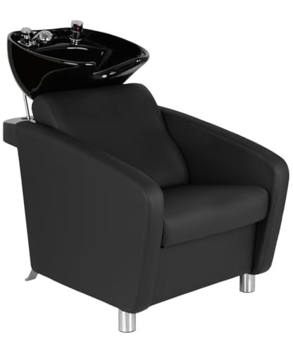 Buy-Rite Shelby Shampoo Backwash Station Black YLG-556-BLK