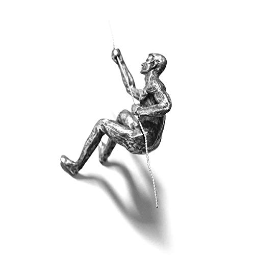 Sculpture Murale en Argent Antique pour gaucher avec Corde métallique Faite à la Main Cover