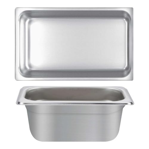 FSE STPA4006 Steam Table Pan, Full Size, 6" deep, Anti-jam, 25 Gauge, 18/8 Stainless Steel, NSF (Made in China)