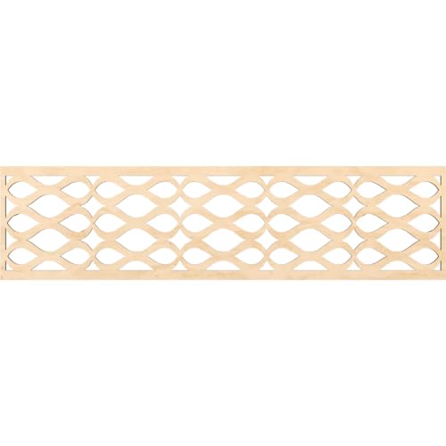 47"W x 12"H x 1/4"T Somerset Fretwork Moulding, Birch