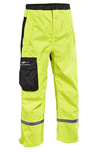 Grundens KWWTHV Unisex GAGE Weather Watch Juniors Pants, Hi-Vis Yellow, 12