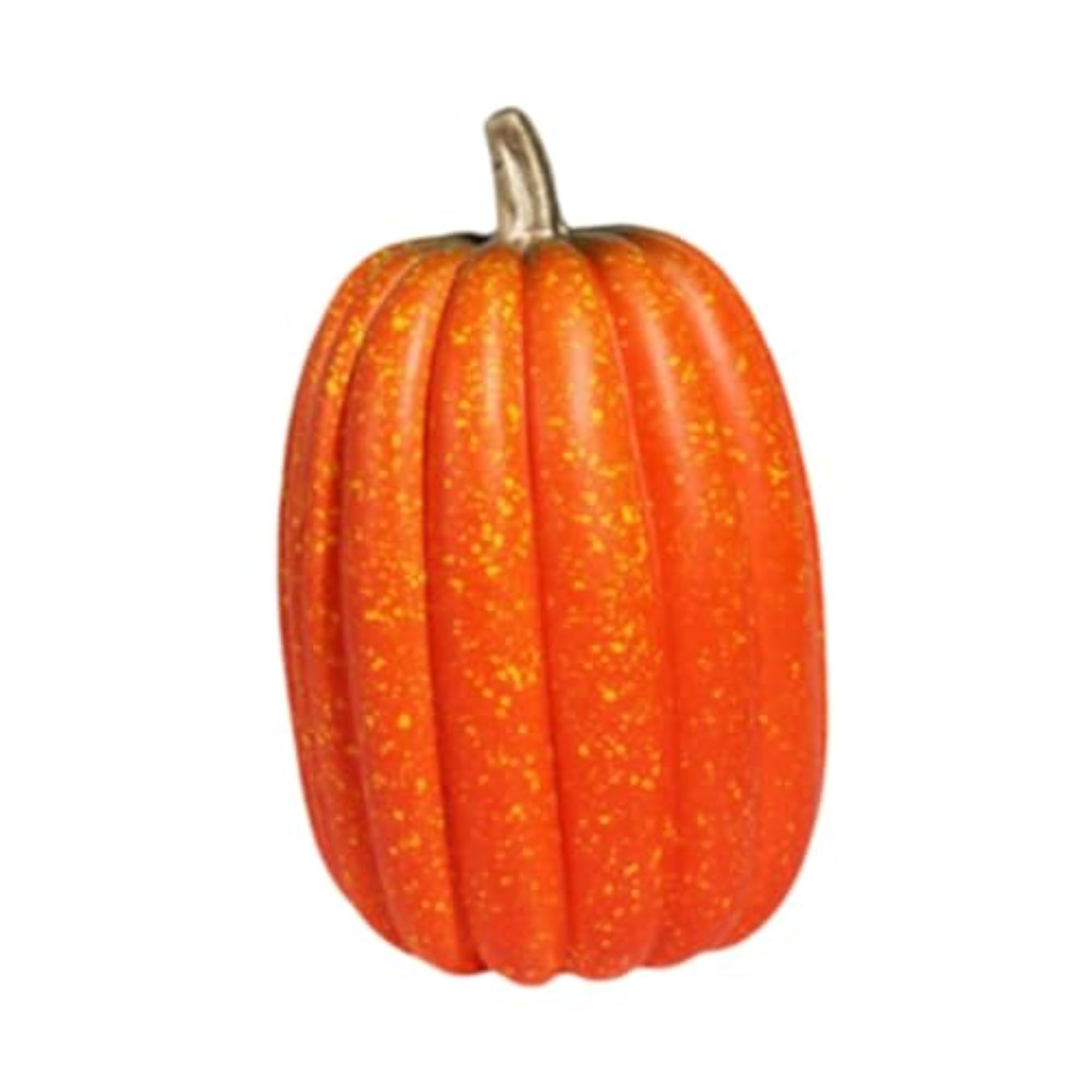Realistic Artificial Pumpkin Decoration, 21cm Height, Orange