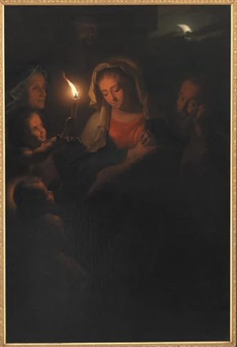 Peinture Sainte Famille Godfried Schalcken affiche toile 60x90cm