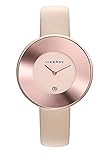 Reloj Viceroy 461060-90 para mujer con caja en acero inoxidable IP rosado y duradera correa de cuero beige. La esfera es rosada con agujas rosadas y sin índices. Analógico. Indicador de la fecha. Hermeticidad 3 ATM (30 metros). 2 años de garantía.