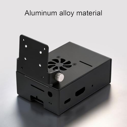Gabinete de refrigeración Dpofirs para Lite, gabinete de computadora de aleación de aluminio con disipador de calor y ventilador, carcasa para PC de placa única miniatura 5