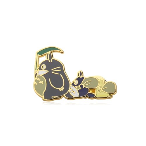 PLITI Broche Totoro pour les Amoureux de Totoro, Cadeau Kawaii Anime, Idéal pour les Fans et Amis