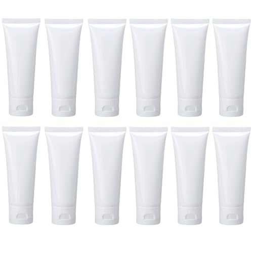 Tubes souples vides en plastique VASANA blanc 50 ml flacon rechargeable