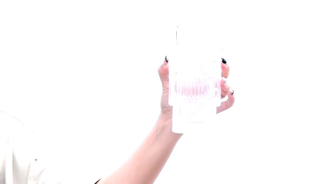 6 Pack Large 16oz Ribbed Glassware Set, With Glass Straws Stackable Glass Cups, Vintage Textured Clear Striped Drinking Glasses Set, for Bar Beverages,Juice,Water,Cocktail,Iced Coffee