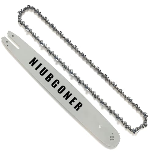 NIUBGONER 18 inch Chainsaw Guide Bar and Chain,Replacement Chainsaw Guide Bar for Stihl MS230, MS 230C, MS241 C-M, MS250, MS250C, MS250 C-BE, MS251, MS251C 325" Pitch, 050" Gauge, 68 Drive Links by NIUBGONER - Used condition - US$22.07