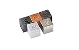 10mm Precision Machined Density Cubes: Carbon, Copper, Aluminum, Tin & Lead Metal