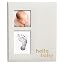 Gray Linen Baby Book