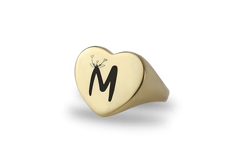 Bague lettre signet en or idéale pour sublimer votre style quotidien