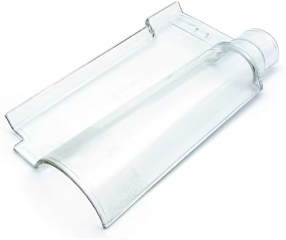 Kit 06 Telhas De Vidro Portuguesa Transparente Telhado Telhas