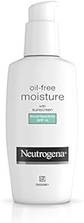 Neutrogena Oil-Free Daily Long Lasting Facial Moisturizer & Neck Cream with SPF 15 Sunscreen & Glycerin, Non-Greasy, Oil-Free & Non-Comedogenic Face Moisturizer, 4 fl. oz
