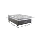 Cama Box Baú Casal Herval Alba, Molas Ensacadas, 72x138x188 cm glide