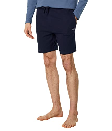 Image of BOSS Men's Waffle Contrast Logo Lounge Shorts